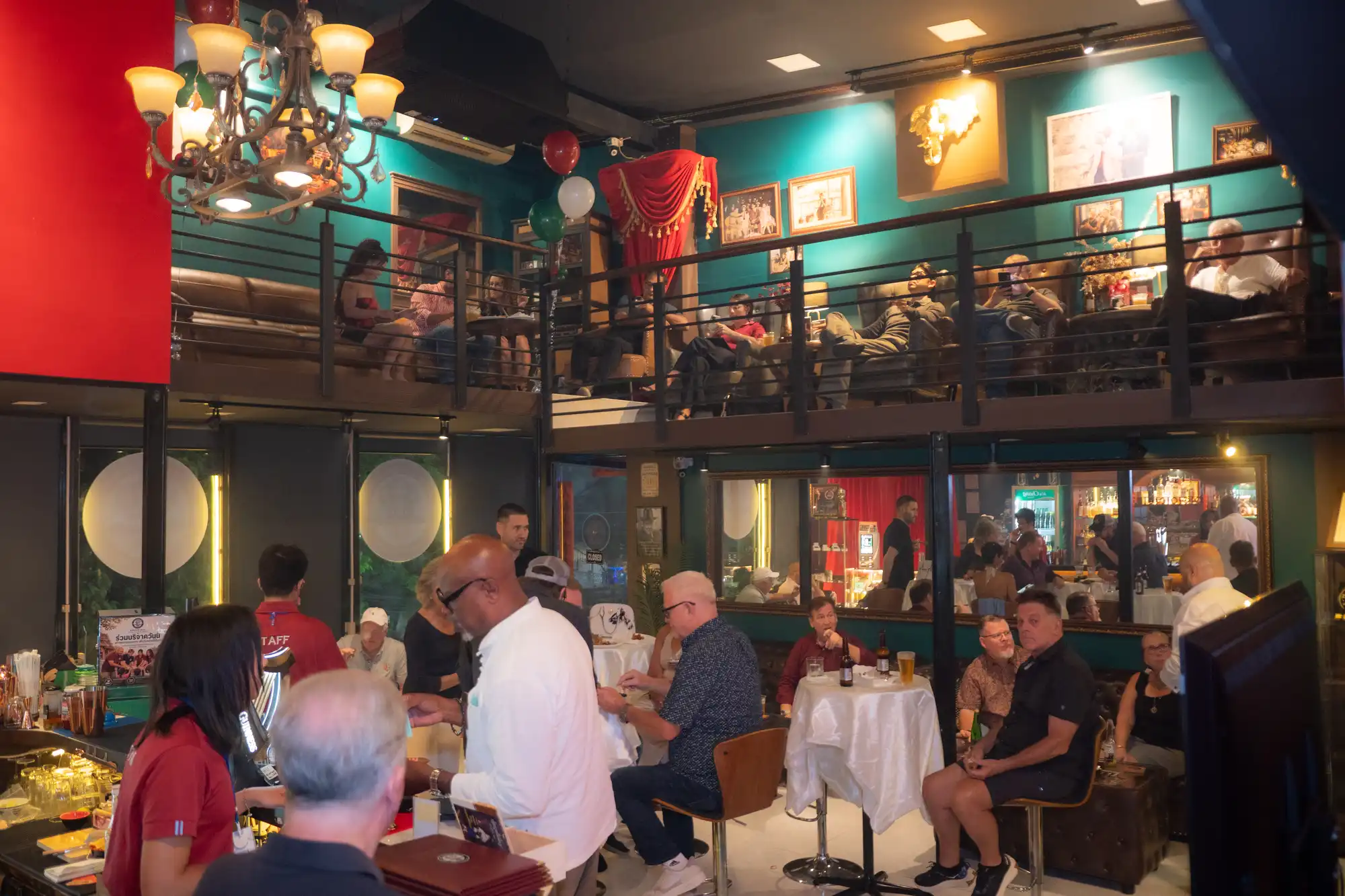 Bartender crafting a cocktail at the CNX Cigars bar